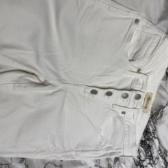 Madewell White Jeans 10" High Rise Skinny NWOT - Picture 4 of 6